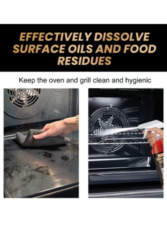 Jakehoe Oven And Grill Cleaner Spray, Cleans and Degreases BBQ Cooking Grates And Racks, Glass, Ceramic Cooktops, Pellet And Electric Smokers, Heavy Duty Degreaser For Stubborn Grease, Burnt-On Food And Carbon Buildup, 100ML - Image 3